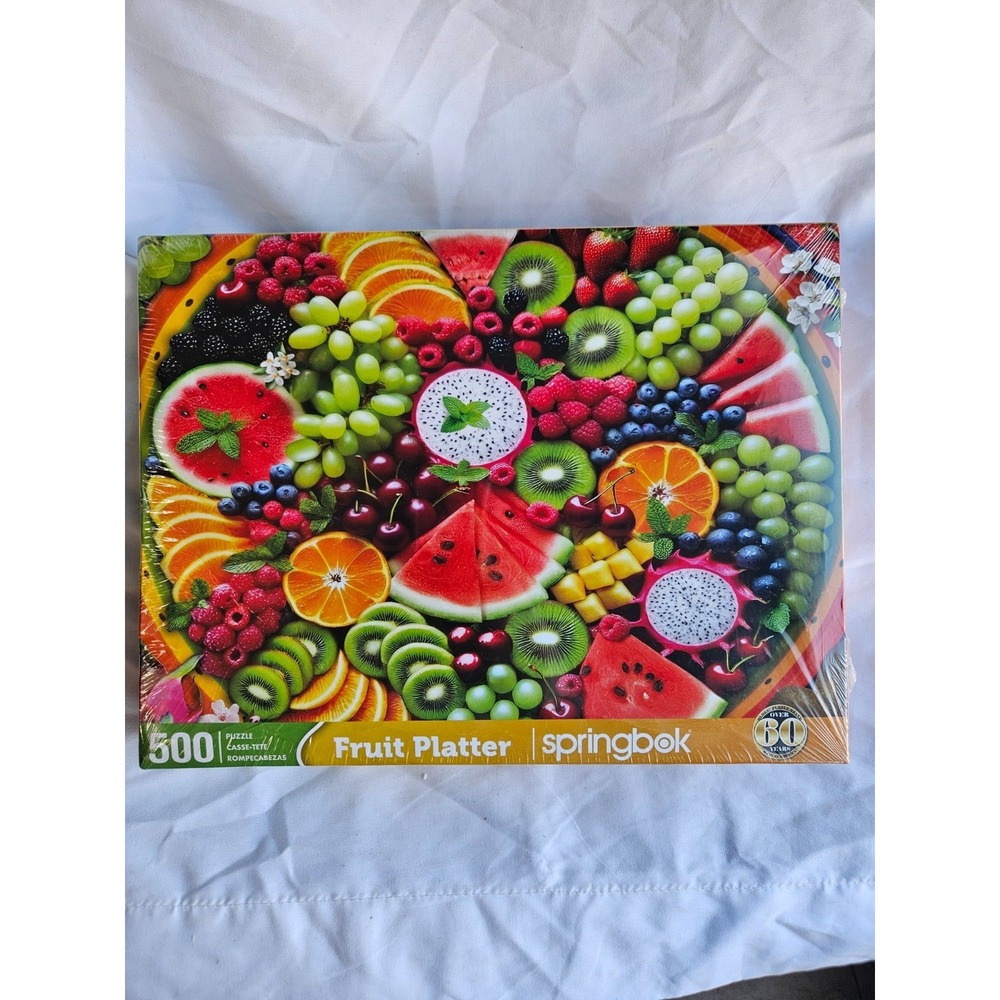 Fruit Platter 500 Piece Jigsaw Puzzle Springbok New